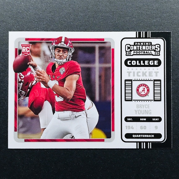 Bryce Young RC - 2023 Panini Chronicles Draft Picks Contenders College Ticket #1 - Picture 1 of 2